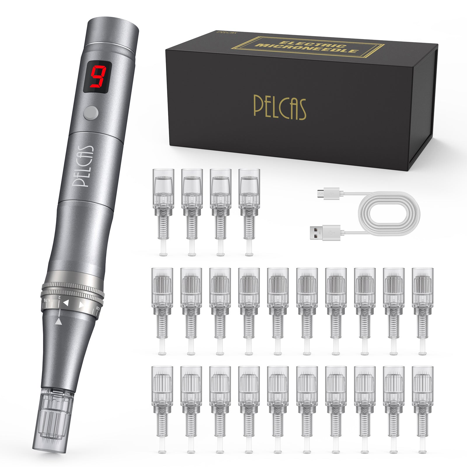 PELCAS Cordless Microneedling Pen