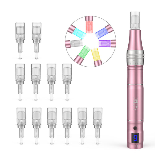 PELCAS V2 9-Speed Microneedling Pen with 7-Color LED Therapy