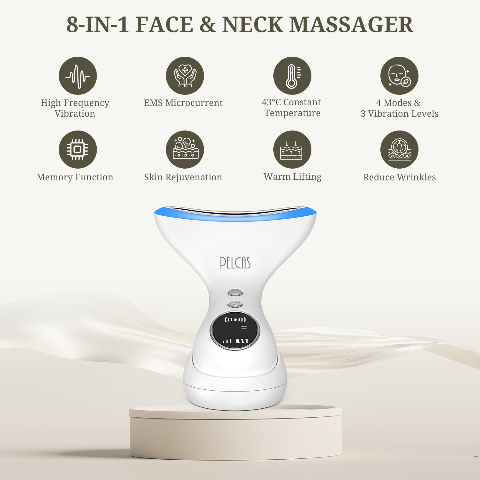 PELCAS EMS Facial Massager