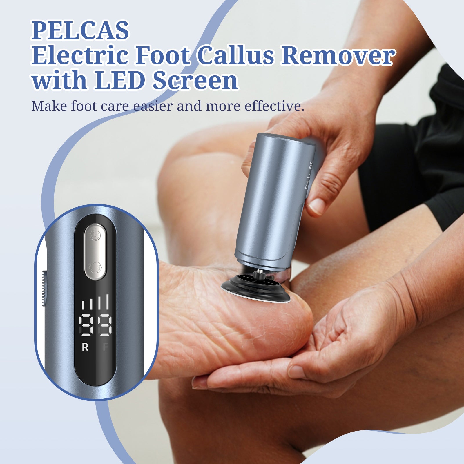 PELCAS Electric Foot File & Callus Remover