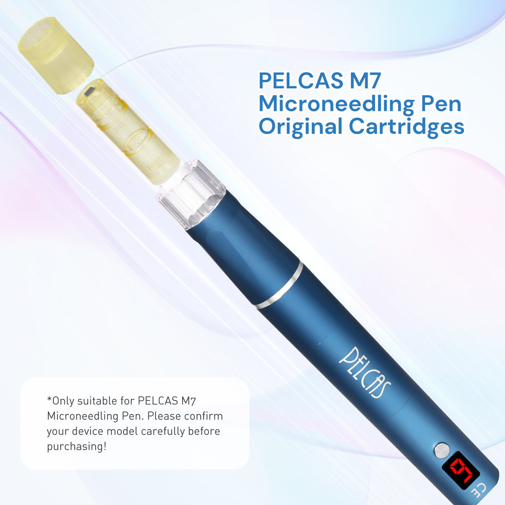 PELCAS M7 Automatic Serum Applicator Upgraded Microneedling Pen Replacement Needle Cartridges 10Pcs
