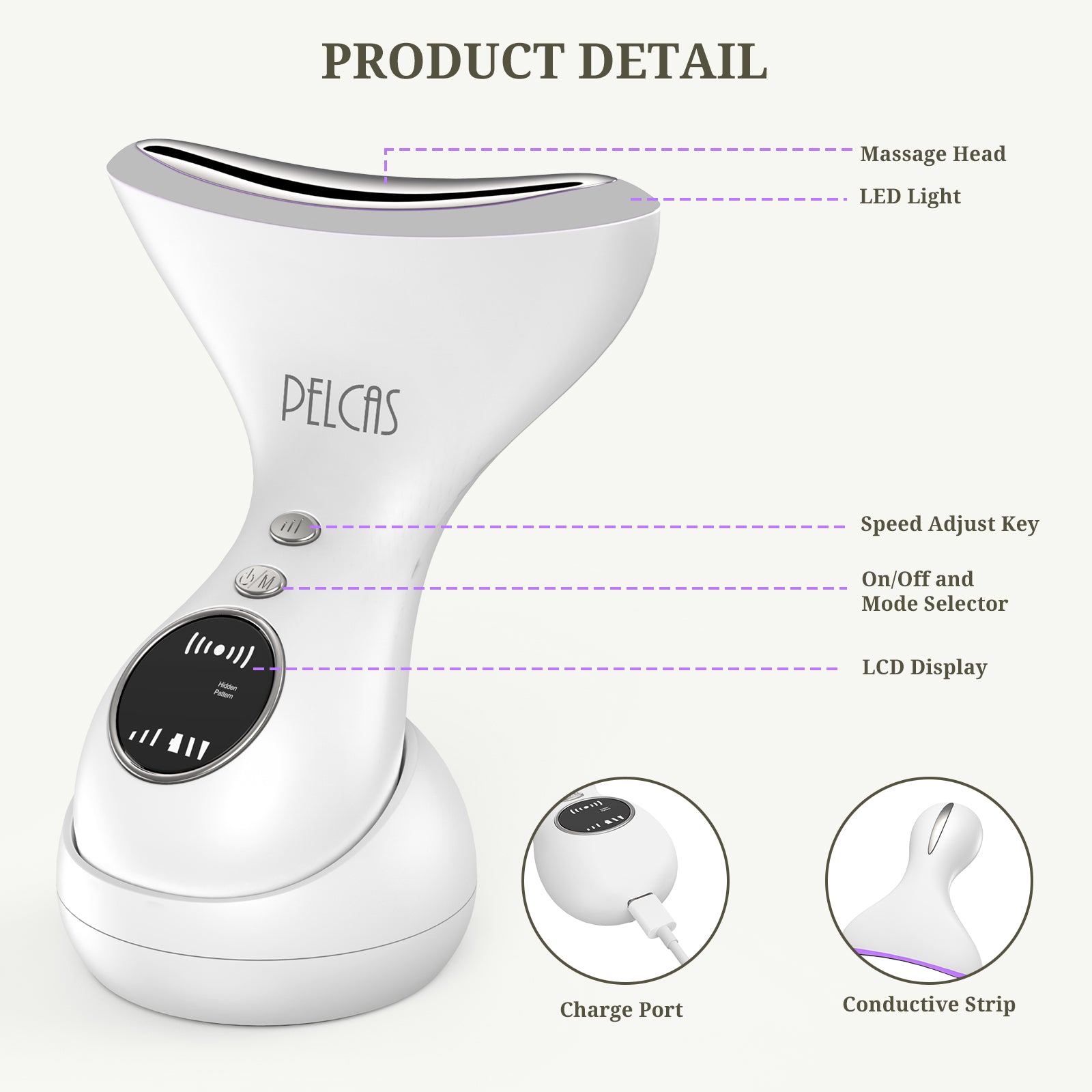 PELCAS EMS Facial Massager