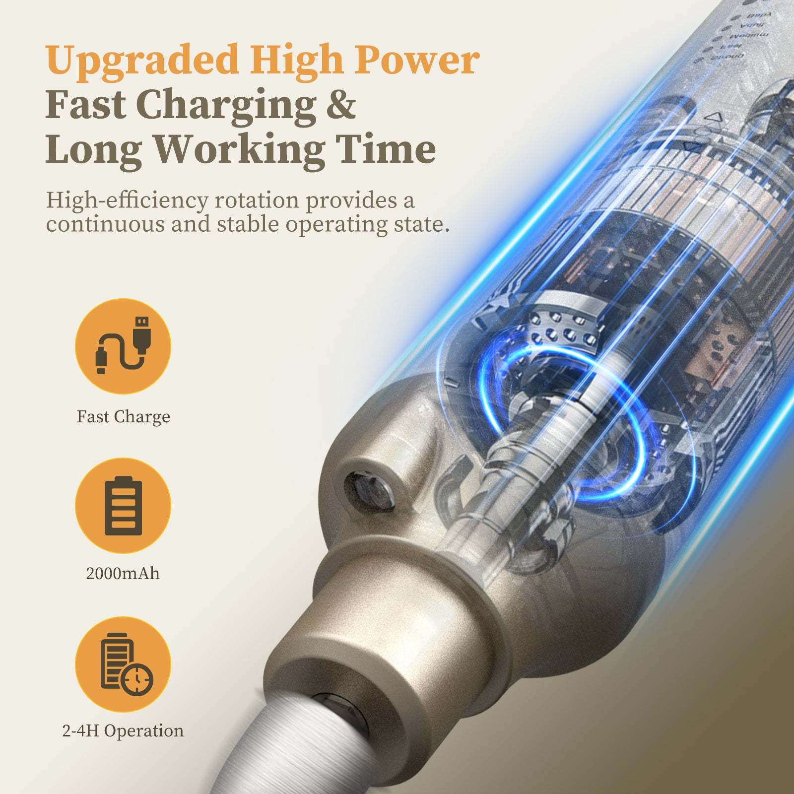 PELCAS 8 in 1 Cordless Electric Nail Drill 