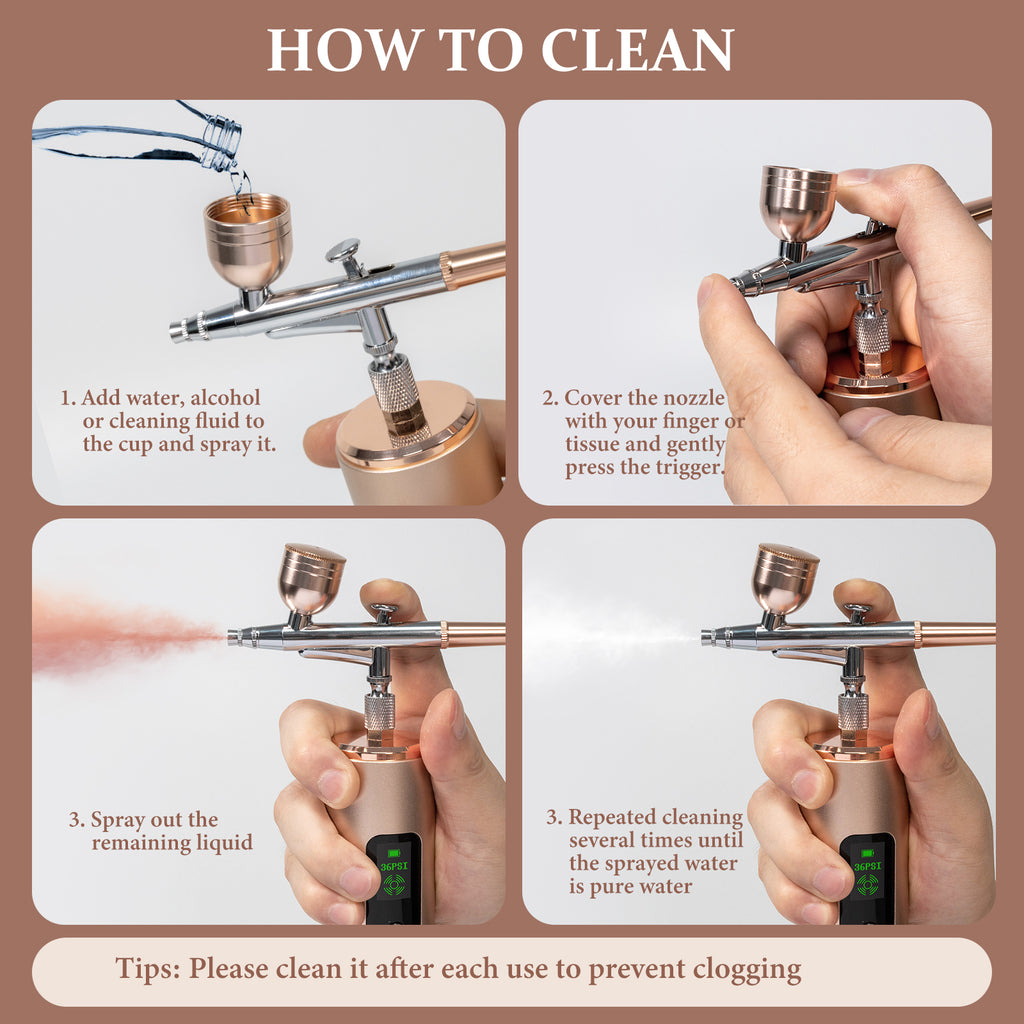 Cleaning Your Airbrush Gun with a Cleaning Kit 