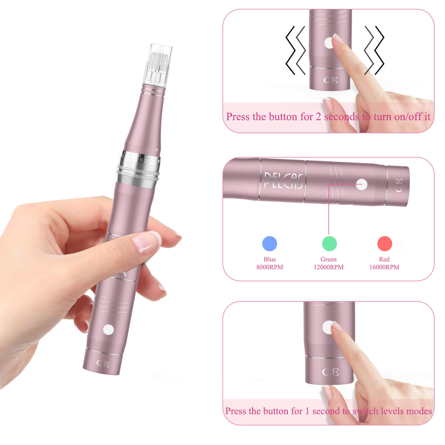 PELCAS best at home microneedling pen