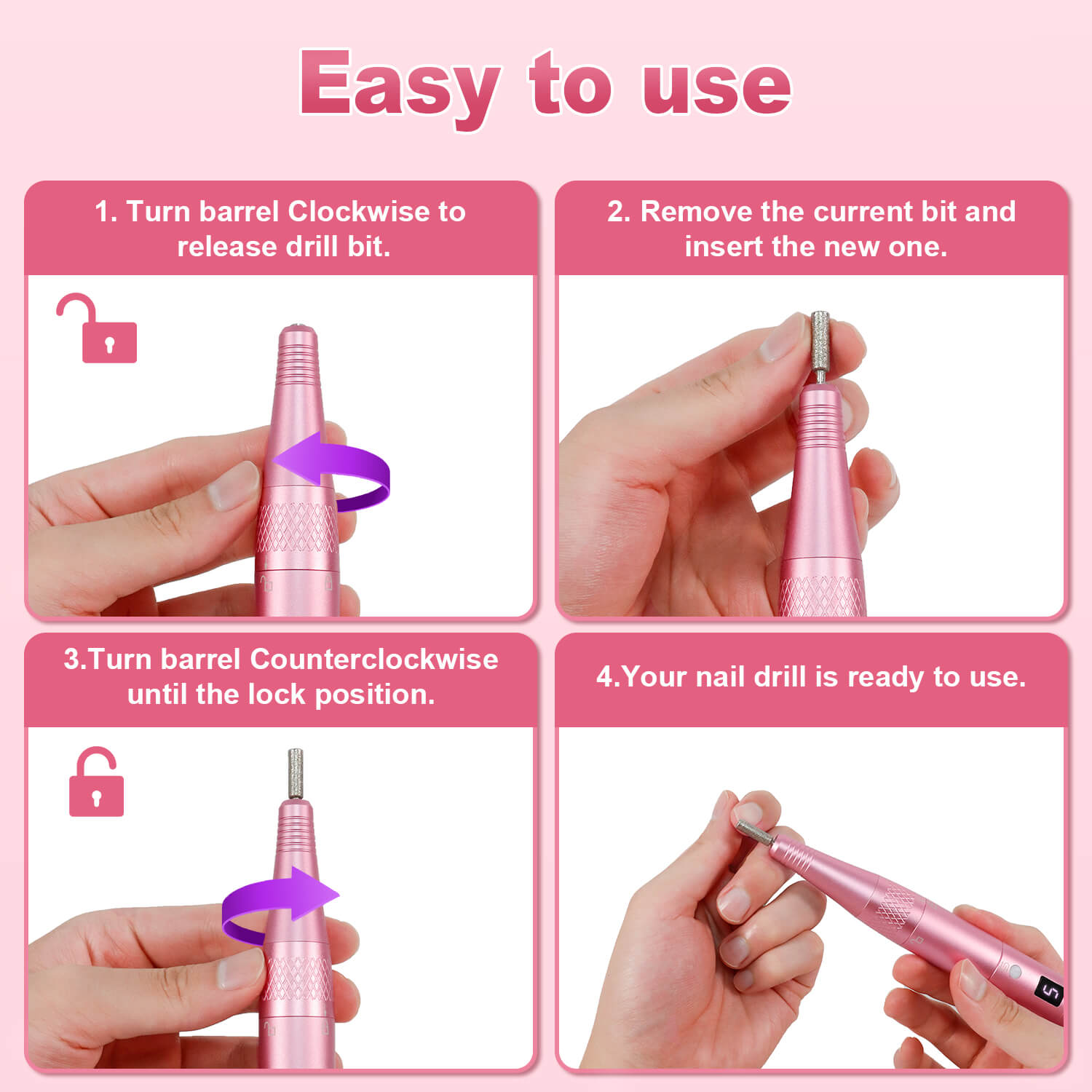 PELCAS electric acrylic nail file