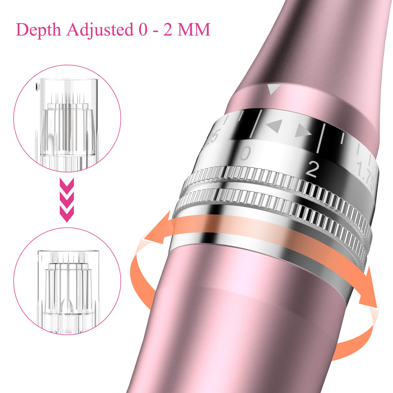 PELCAS Microneedling Pen 0.25MM Derma Pen with 12pins 36pins Nano