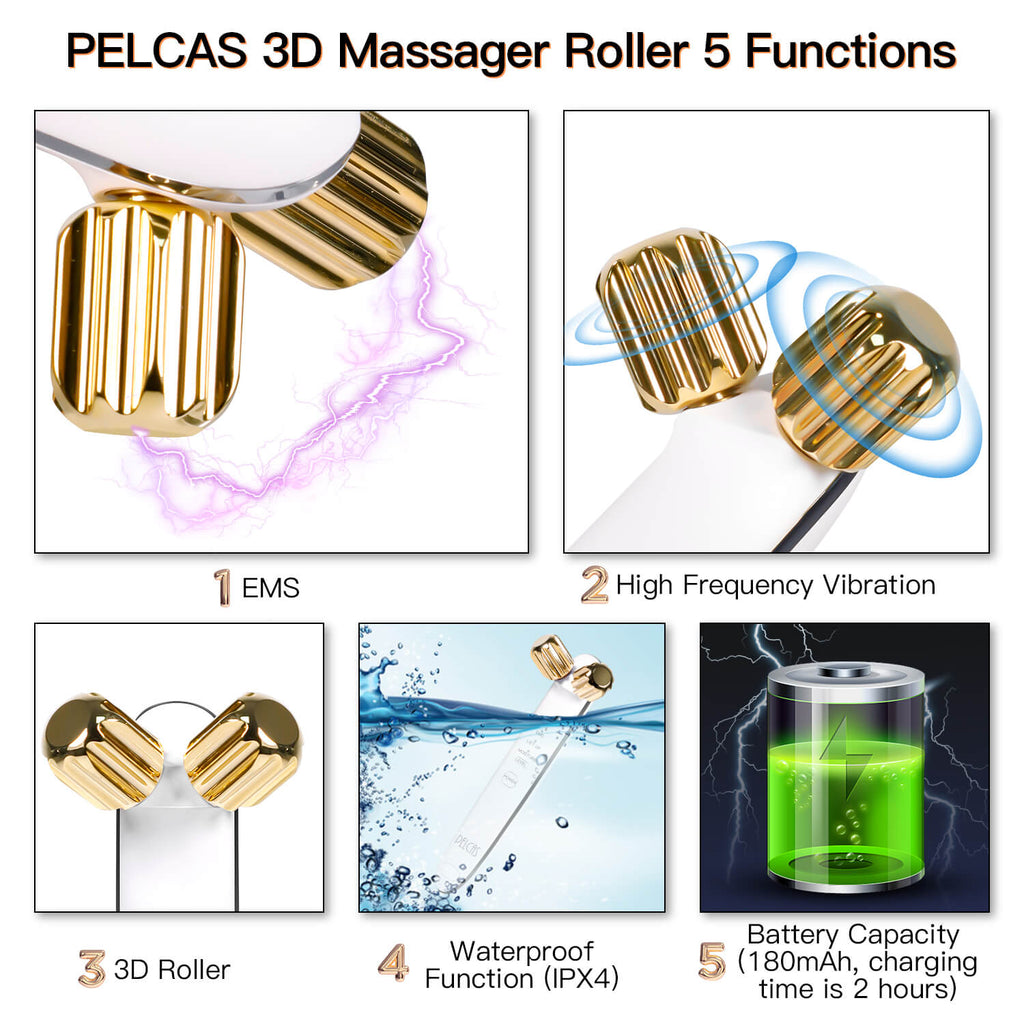 PELCAS heated face massager