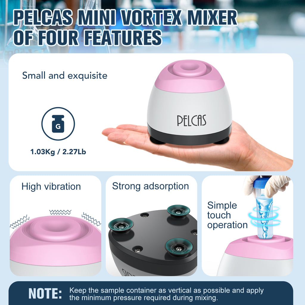 PELCAS Mini Vortex Mixer 3000RPM Vortex Shaker for Tattoo Ink  Gel Polish Eyelash Adhesives Paints Test Tubes and More